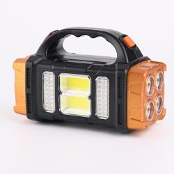Solar rechargeable flashlight