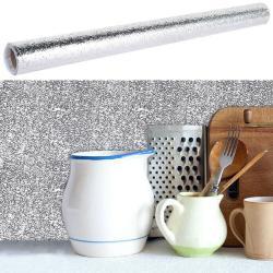 Aluminium foil Kitchen Splashback wallpaper