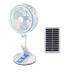 Solar folding fan