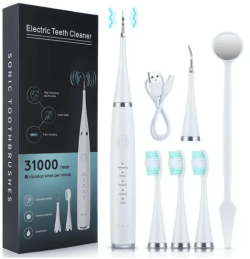 New electric tooth cleaner-White
