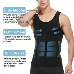 Seamless sleeveless for men (2XL)