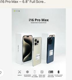 i16 Pro Max 6.8" Full Screen 16GB+512GB